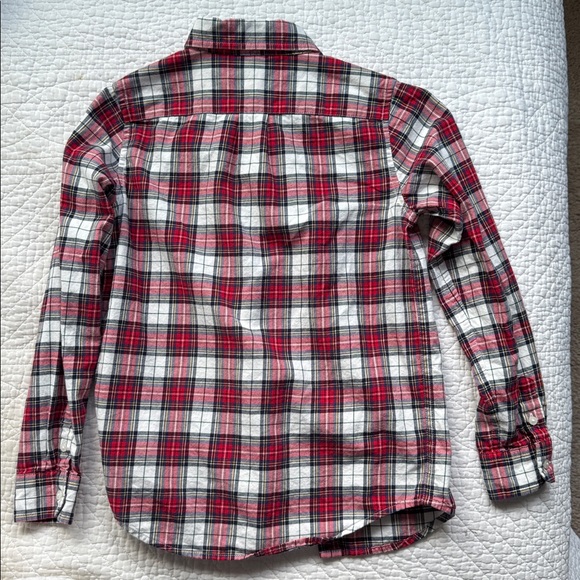 Janie and Jack Red and White Plaid Bits shirt - Picture 4 of 5